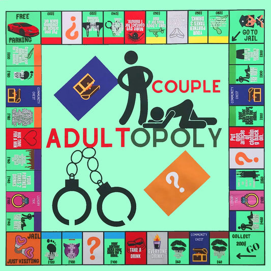 TITIO Adultopoly Board Game Couple Adult Opoly Board Game Valentines Gifts for Him Her Boyfriend Girlfriend Birthday Date Night Gifts for Husband Wife