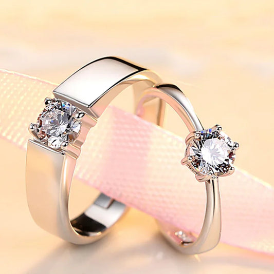 Engagement Ring, Couple Ring, Single Diamond Ring